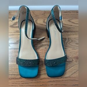 Betsey Johnson Mari Crystal Ankle Strap Sandal